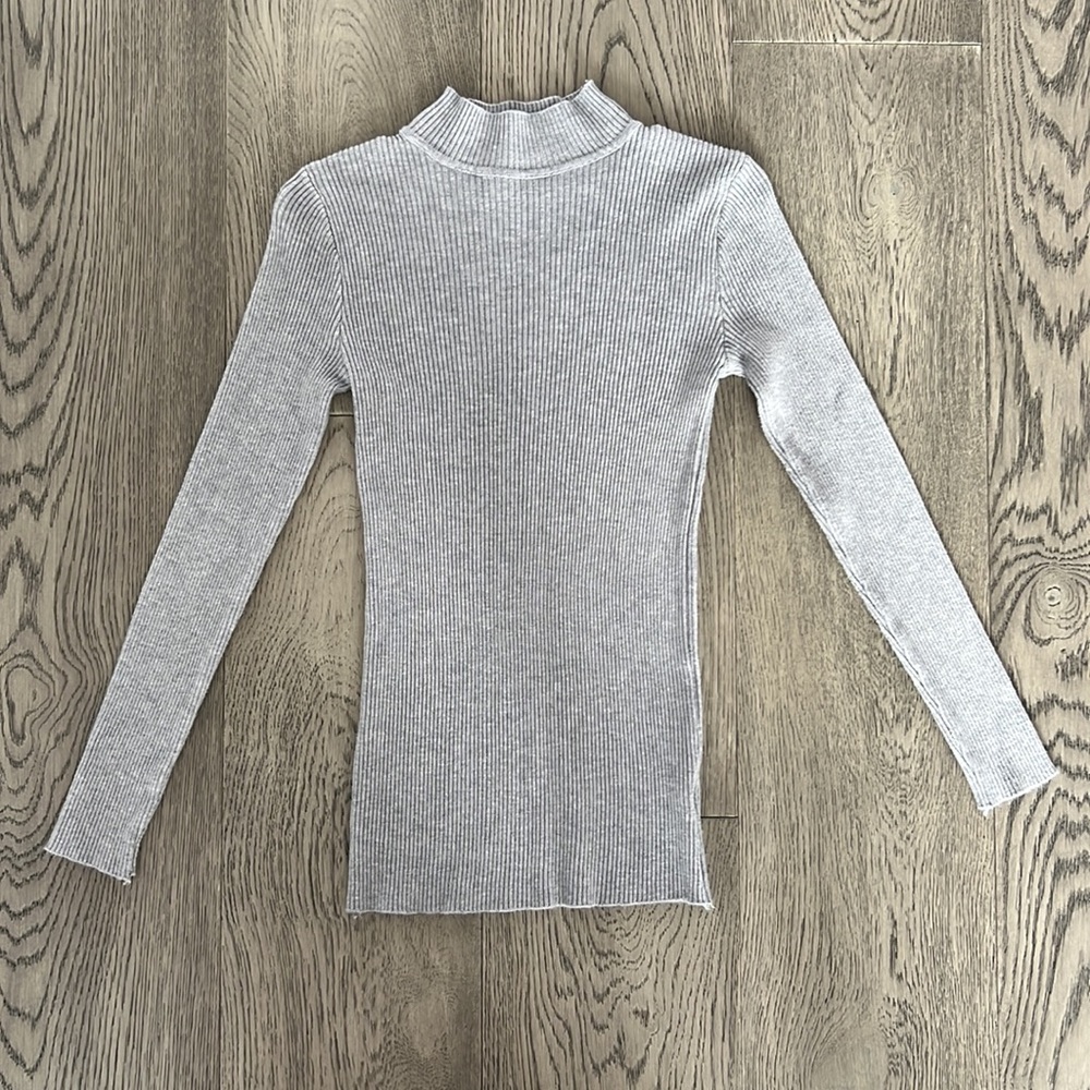 SHEIN Soft Mock Neck Knit Sweater S